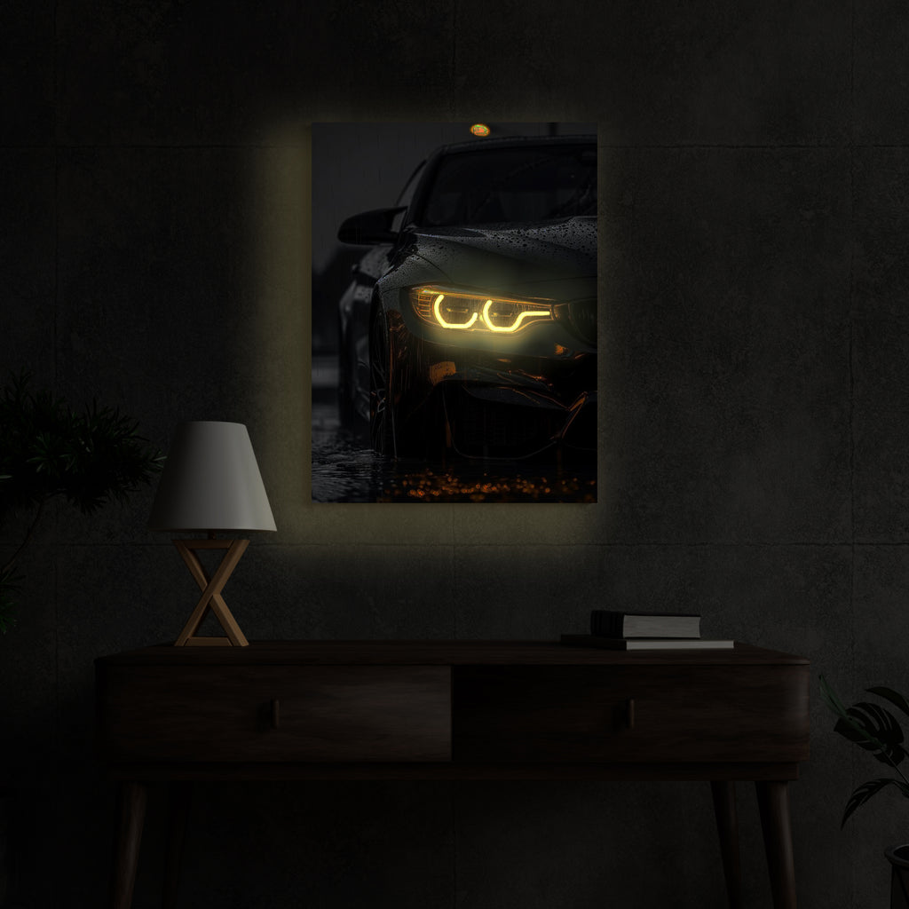 BMW M4 || NEON POSTER || 2FT X 1.5FT ||