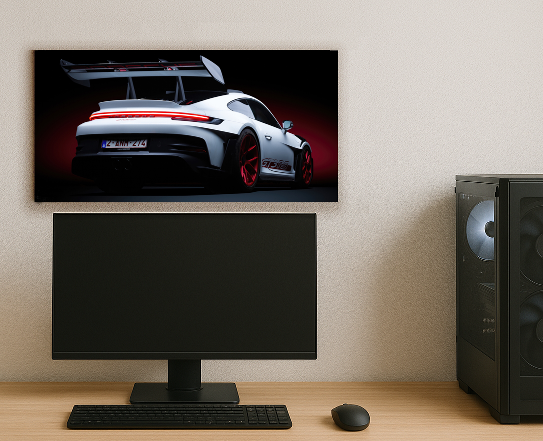 PORSCHE 911 GT3 RS | NEON POSTER | 2ft X 1ft