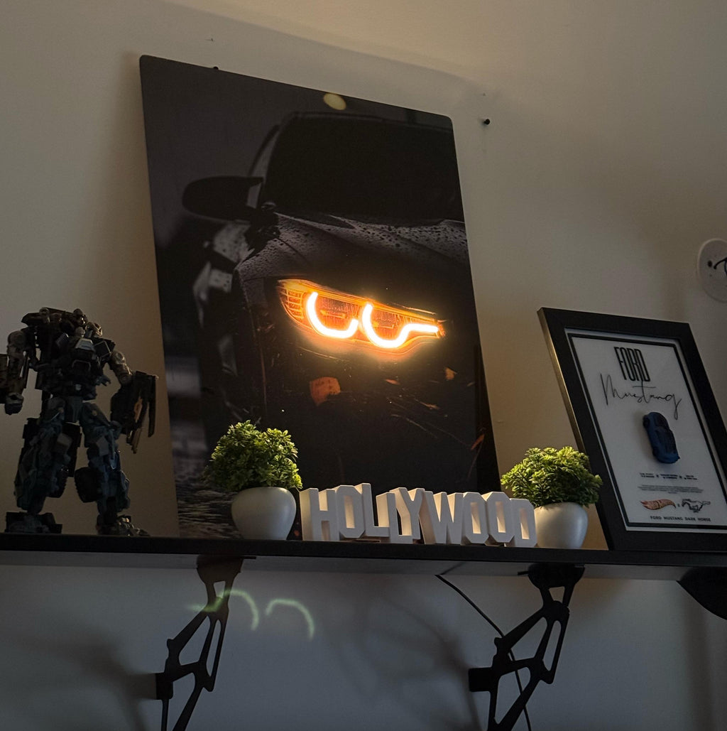 BMW M4 || NEON POSTER || 2FT X 1.5FT ||