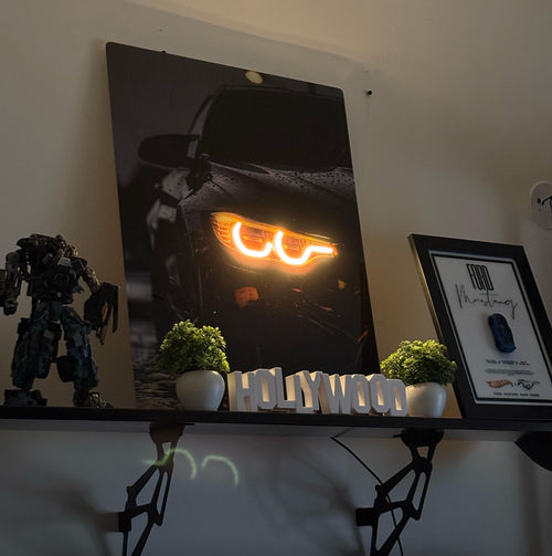 BMW M4 || NEON POSTER || 2FT X 1.5FT ||