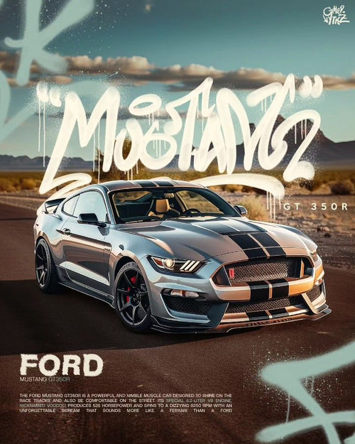 FORD MUSTANG GT 350 R || WALL POSTER