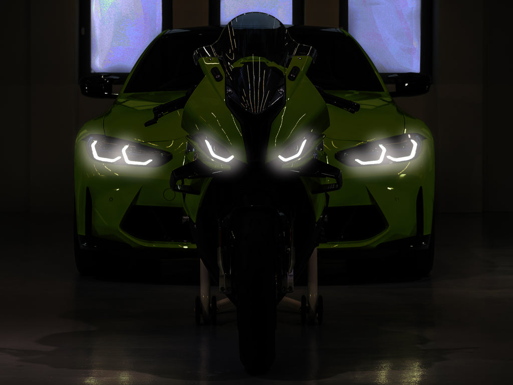 BMW CAR & BIKE | NEON POSTER | 2 FT X 1.5 FT