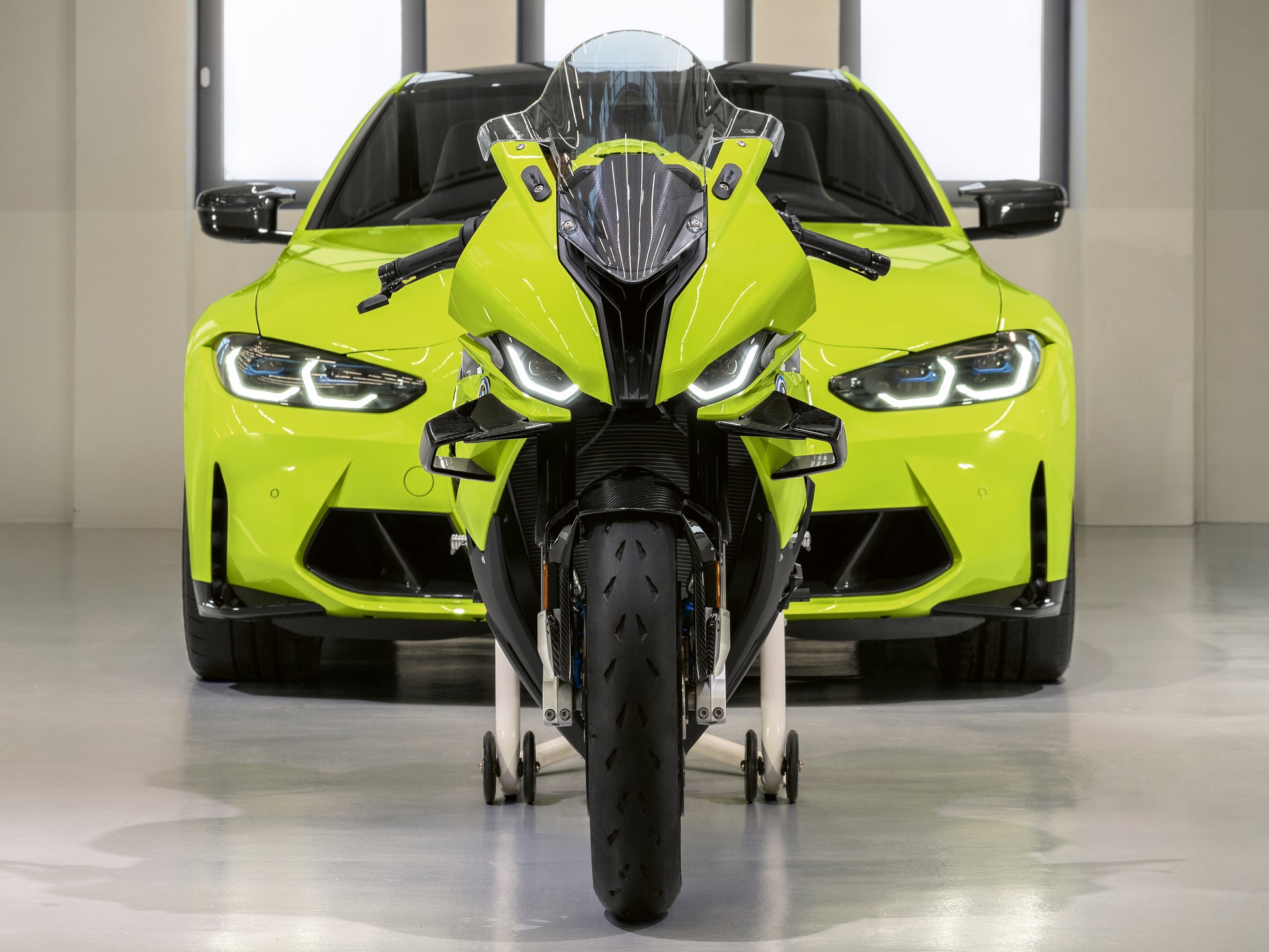 BMW CAR & BIKE | NEON POSTER | 2 FT X 1.5 FT