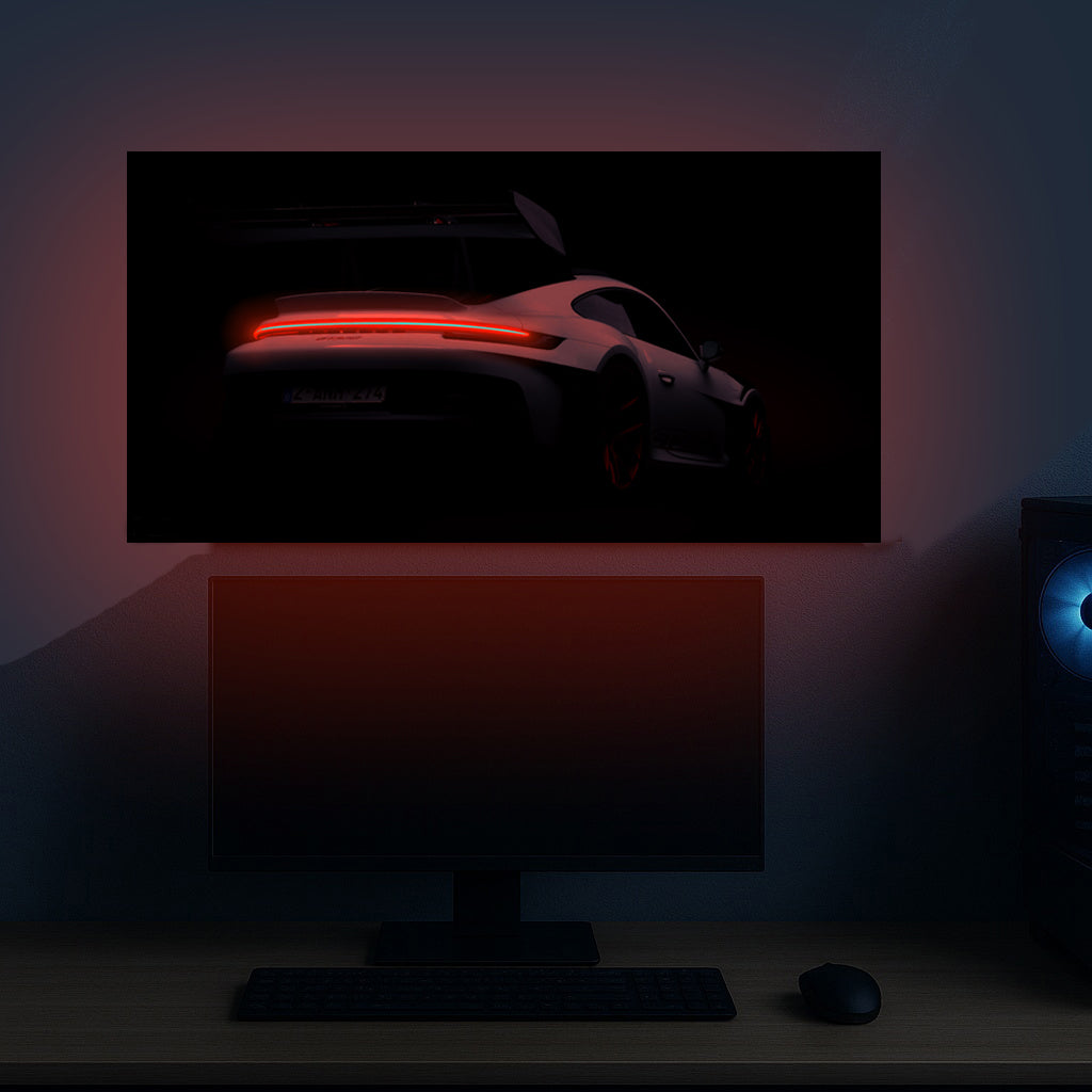 PORSCHE 911 GT3 RS | NEON POSTER | 2ft X 1ft