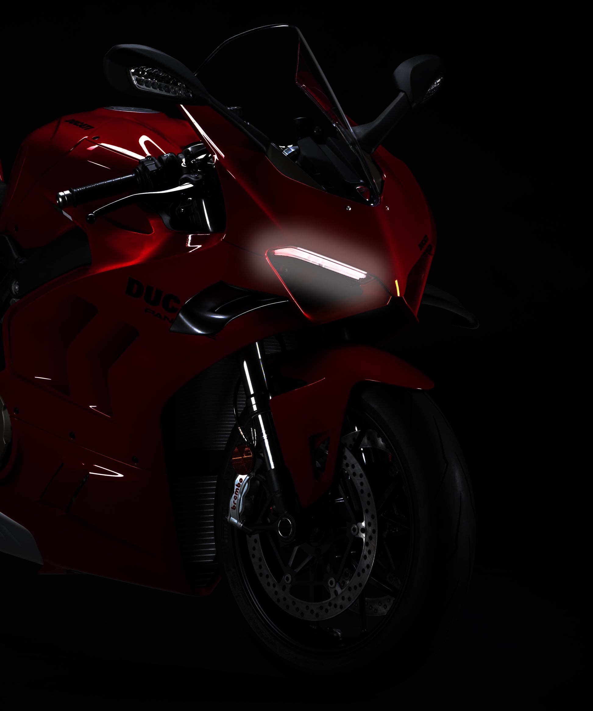 DUCATI PANIGALE V4 RED | NEON POSTER |